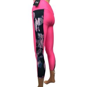 Under Armour Womens X-Small Pink Printed High Rise Compression Ankle Leggings XS
